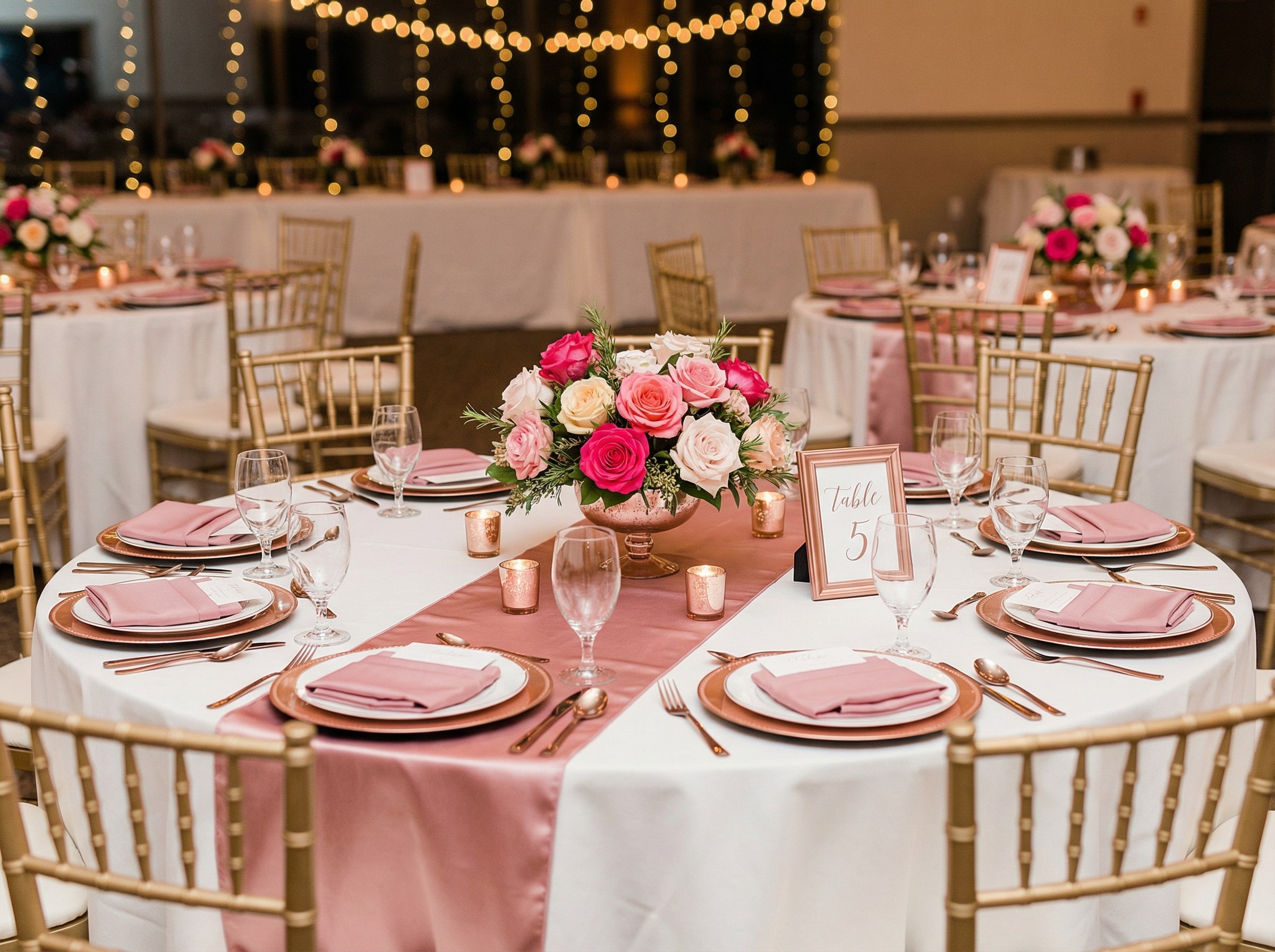 Guest table arrangement